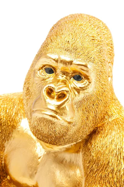 Figurka dekoracyjna MONKEY GORILLA SIDE MEDIUM - złoty