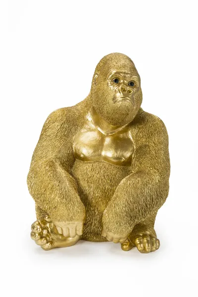 Figurka dekoracyjna MONKEY GORILLA SIDE MEDIUM - złoty