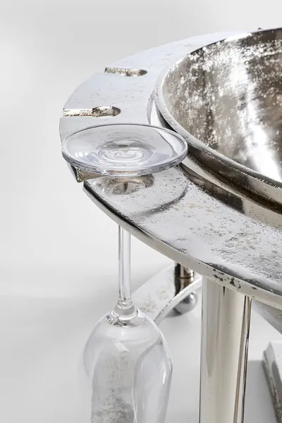 Cooler do butelek BUBBLY TIME - srebrny