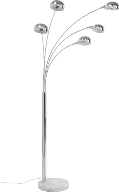 Lampa podłogowa FIVE FINGERS ECONOMY - chrom/marmur