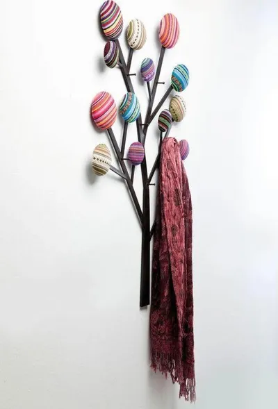 Wieszak ścienny BUBBLE TREE - multikolor