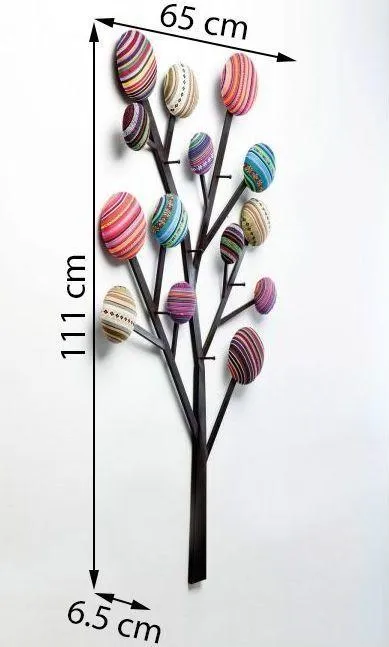 Wieszak ścienny BUBBLE TREE - multikolor