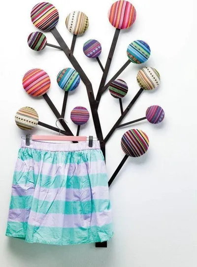 Wieszak ścienny BUBBLE TREE - multikolor