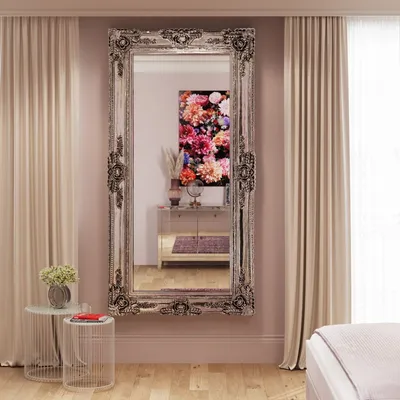 Lustro wiszące ROYAL RESIDENCE 104x203 - srebrny