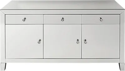 Komoda 3-drzwiowa z szufladami LUXURY - lustrzany