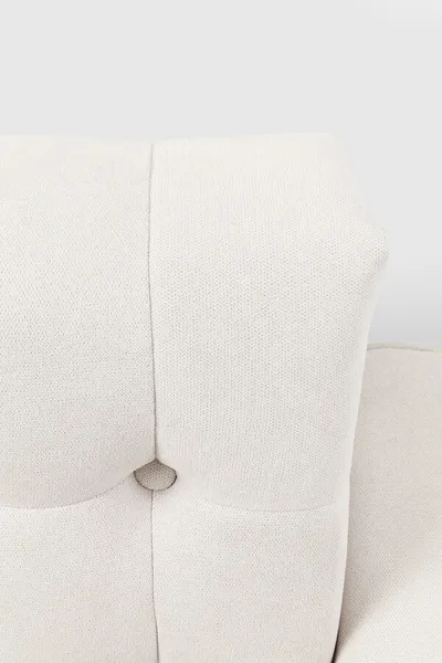 Sofa 3-osobowa rozkładana MILCHBAR - beżowy/czarny