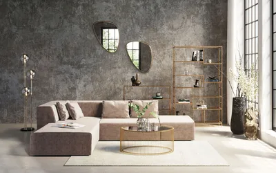 Lustro wiszące JETSET 56x83 - złoty