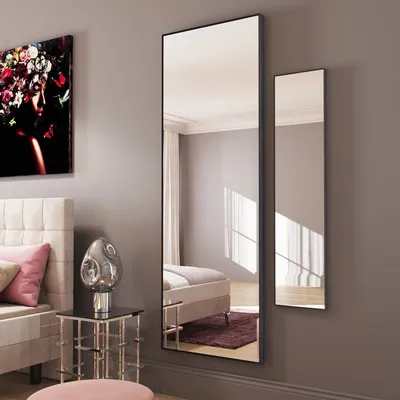 Lustro wiszące BELLA 30x130 - czarny