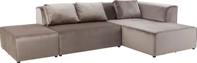 Narożnik modułowy prawy INFINITY VELVET - taupe