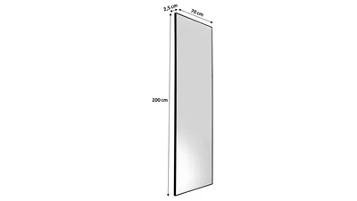 Lustro wiszące BELLA 70x200 - czarny