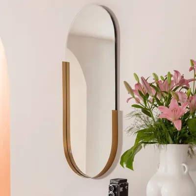 Lustro wiszące HIPSTER OVAL 50x114 - złoty