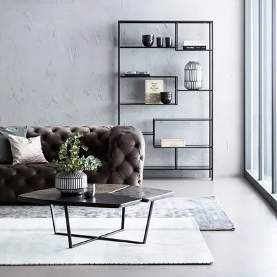 Regał LOFT 195x115 - czarny