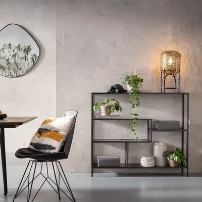 Regał LOFT 115x100 - czarny