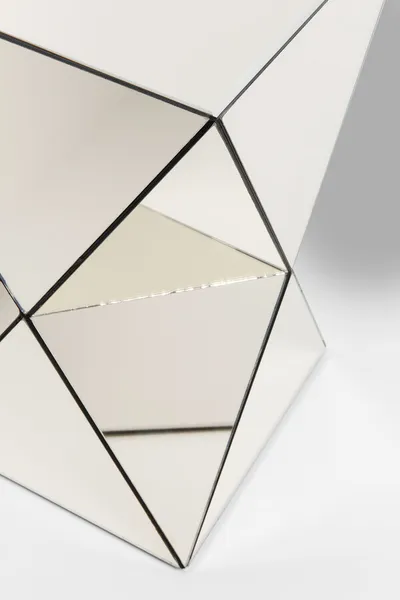Stolik pomocniczy LUXURY 32x32 - perłowy lustrzany