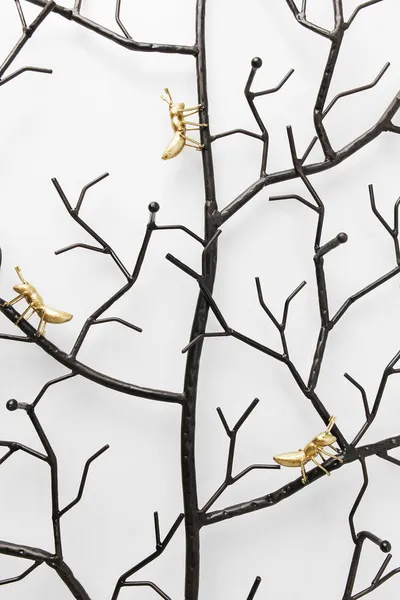 Wieszak ścienny ANTS ON A TREE - czarny