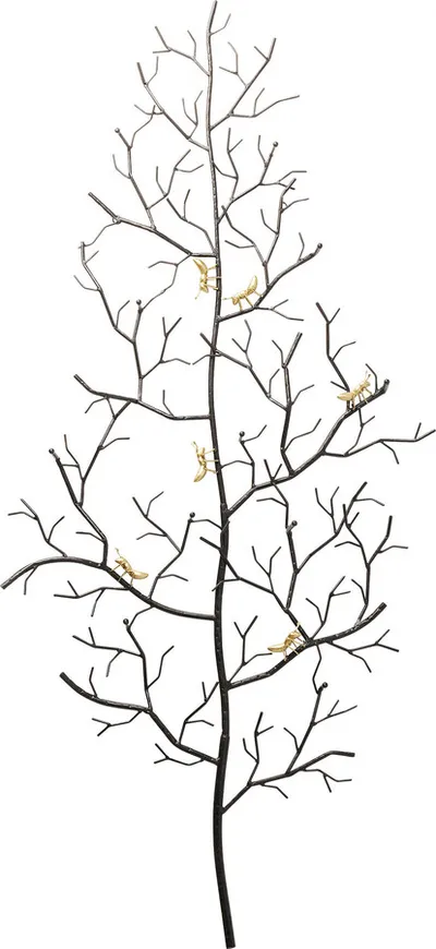 Wieszak ścienny ANTS ON A TREE - czarny