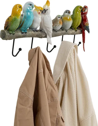 Wieszak ścienny EXOTIC BIRDS - multikolor