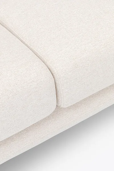 Sofa 3-osobowa AMALFI - kremowy/czarny