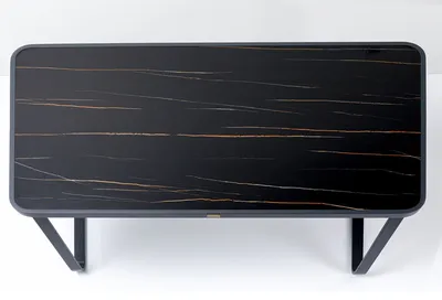 Stół ogrodowy SANTOS 143x83 - czarny