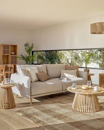 Sofa 3-osobowa CARLOTA - beżowy