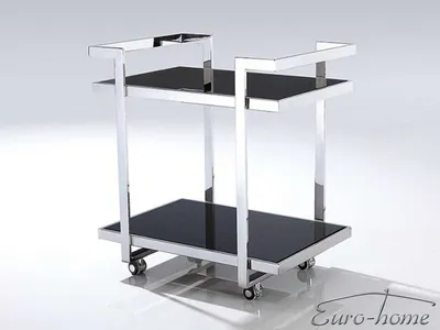 Mobilny barek JJ1066 - czarne szkło