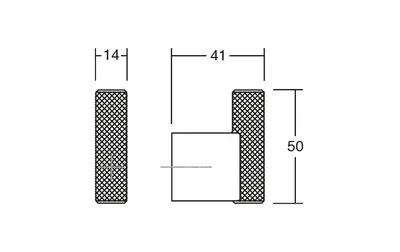 Wieszak GRAF 7009/14 efekt stali nierdzewnej Viefe