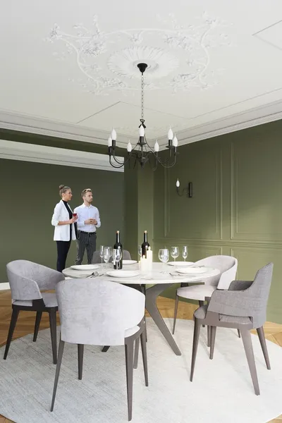 Lampa wisząca 5-punktowa czarna 60x80 cm