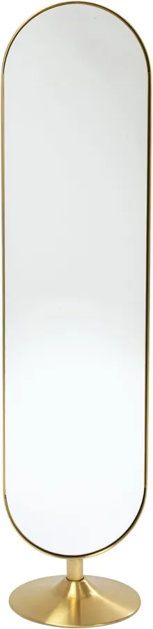 Lustro stojące CURVE 40x170 - mosiądz