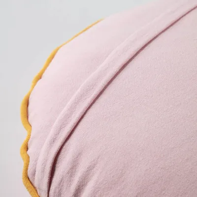 Poszewka na poduszkę bawełna różowa okrągła Ø45 cm