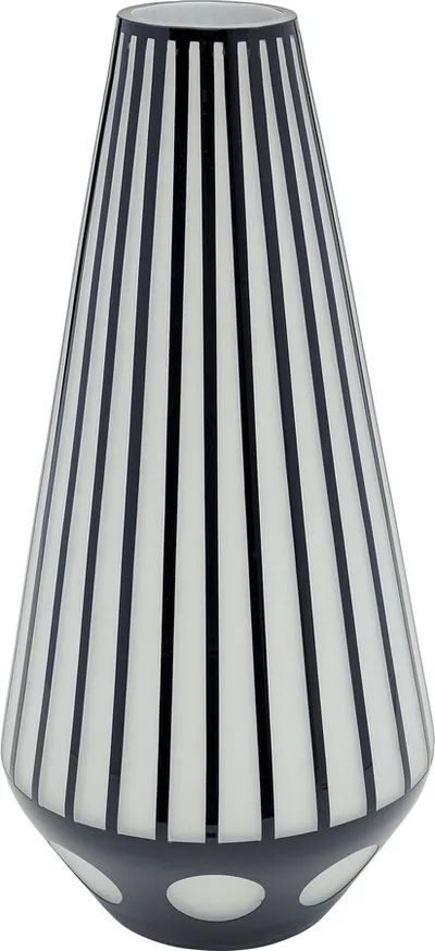 Wazon BRILLAR CYLINDER 44 - biały/czarny