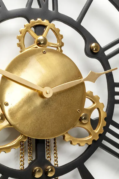 Zegar CLOCKWORK - czarny/złoty