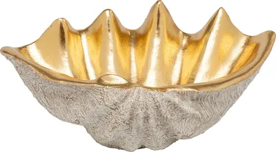 Misa dekoracyjna NOBLE SHELL 41x27 - złoty/srebrny