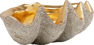 Misa dekoracyjna NOBLE SHELL 41x27 - złoty/srebrny