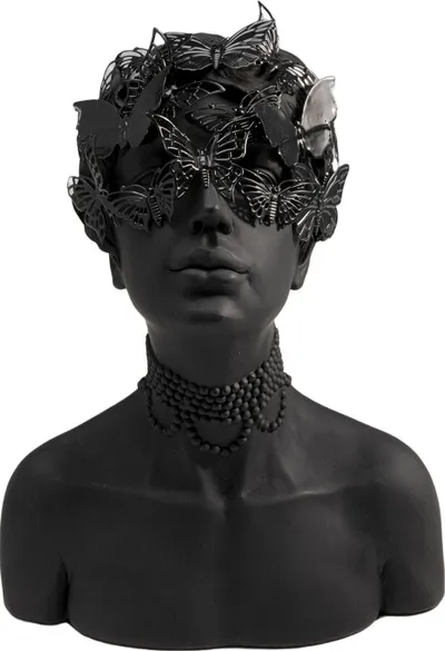 Figurka dekoracyjna LADY BUTTERFLIES - czarny