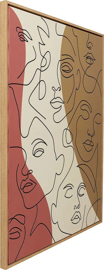 Obraz FACCIA ARTE TRI COLORE 90x120