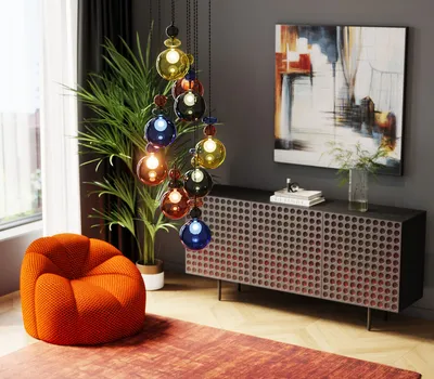 Lampa wisząca MAZZO NOVE SPIRAL - multikolor