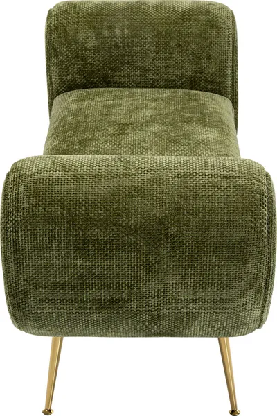 Ławka z bokami TRONO 140x50 - zielony/złoty