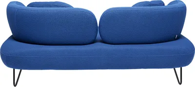 Sofa 2-osobowa PEPPO - granatowy/czarny