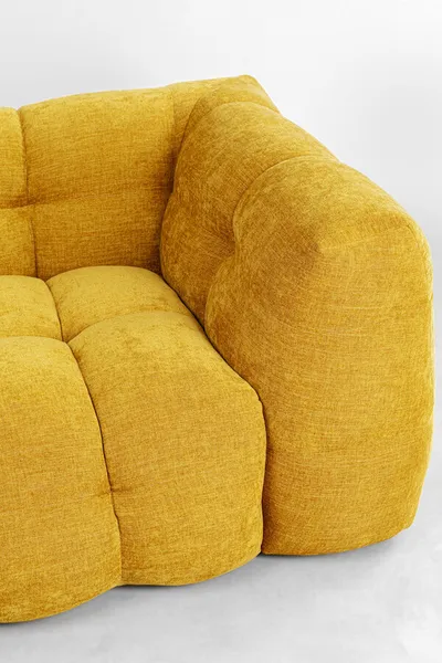 Sofa 3-osobowa SALAMANCA - żółty