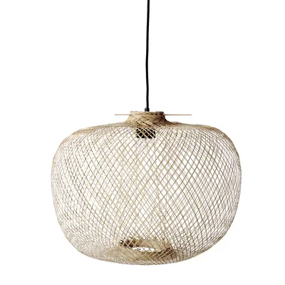 Lampa wisząca bambusowa RODI - naturalny
