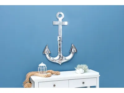 Dekoracja ścienna ANCHOR 70 - srebrny