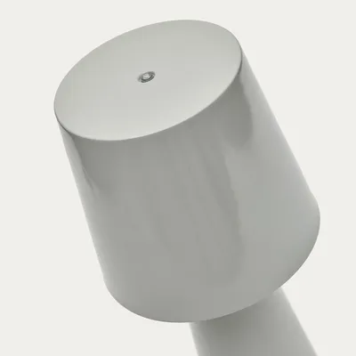 Lampa stołowa metalowa ARENYS 40 cm - szary