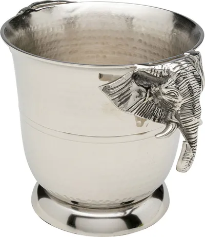 Cooler do wina HAPPY ELEPHANTS - srebrny