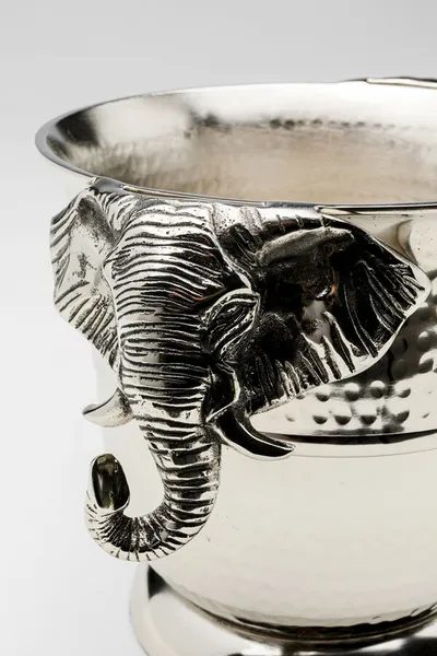 Cooler do wina HAPPY ELEPHANTS - srebrny