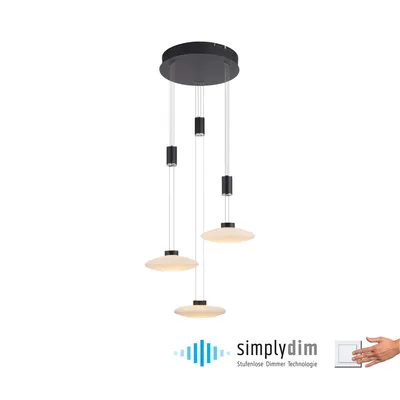 Lampa wisząca LAUTADA 2082-18 - czarny