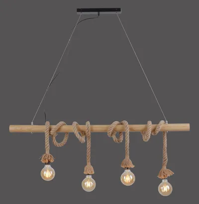 Lampa wisząca ROPE 15483-18 - naturalny