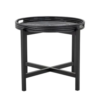 Stolik kawowy okrągły MILLI TRAY Ø60 cm - czarny