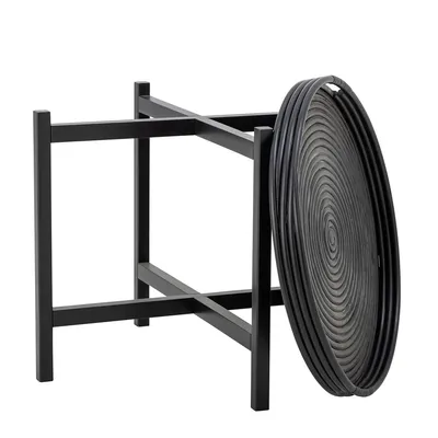 Stolik kawowy okrągły MILLI TRAY Ø60 cm - czarny