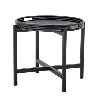 Stolik kawowy okrągły MILLI TRAY Ø60 cm - czarny