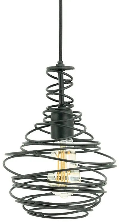 Lampa wisząca COIL - czarny